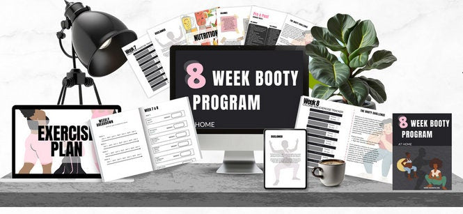 Digital 8 Week Booty Workout Program/Digital Fitness Course/Fitness Guide/eBook- Resell- Digital Fitness Academy/Fitness program/workout